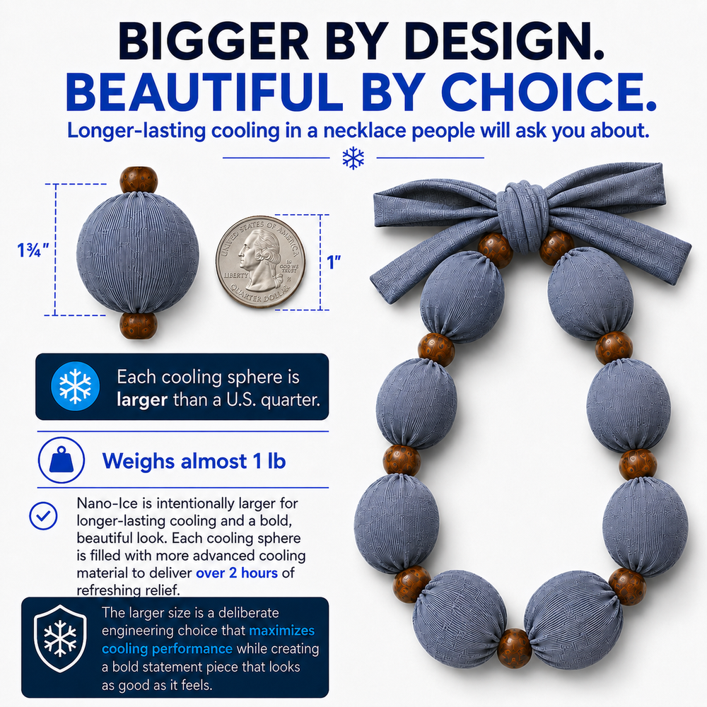 Mist Grey Cooling necklace-neck cooler