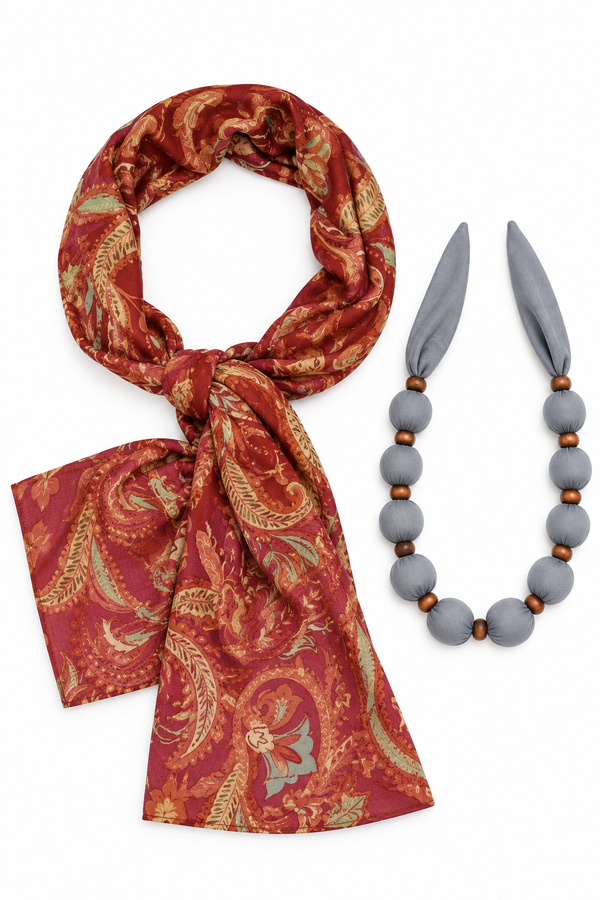 Nano-Ice Neck Cooler + Scarf | 2+ Hours of Cooling Relief | Paisley