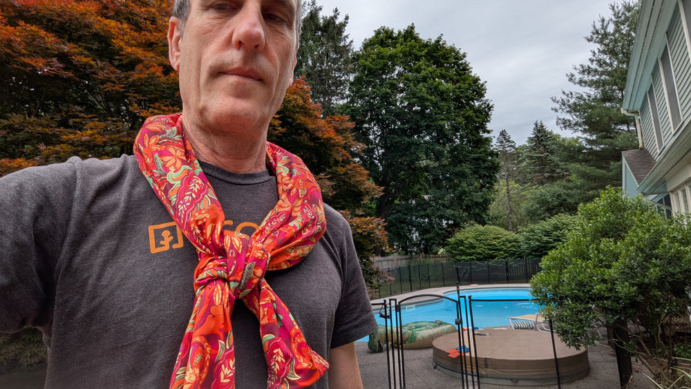 Paisley  | Nano-Ice Cooling Necklace Scarf - COOLING BALLS INCLUDED!