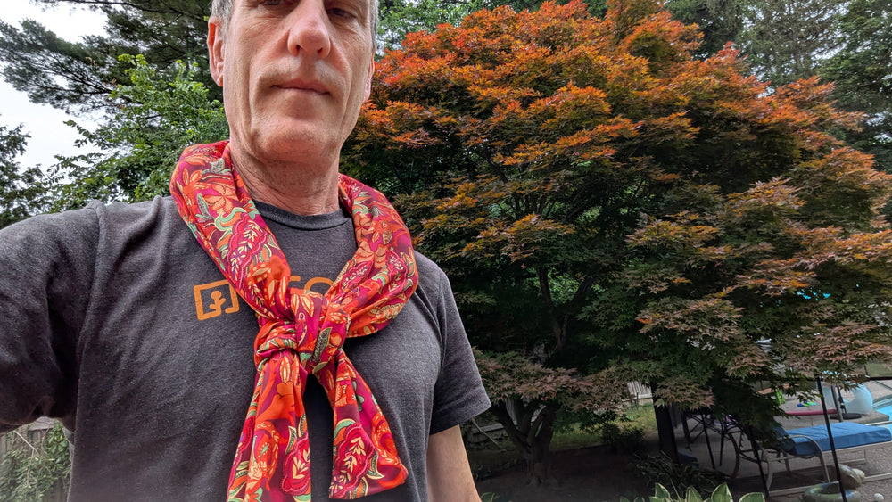Paisley  | Nano-Ice Cooling Necklace Scarf - COOLING BALLS INCLUDED!
