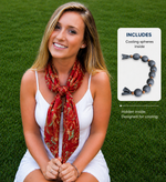 Paisley  | Nano-Ice Cooling Necklace Scarf - COOLING BALLS INCLUDED!