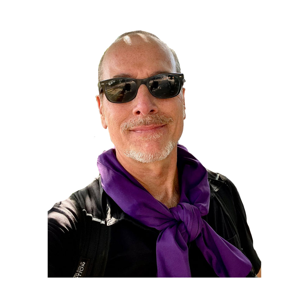 Purple | Nano-Ice Cooling Necklace Scarf - COOLING BALLS INCLUDED!