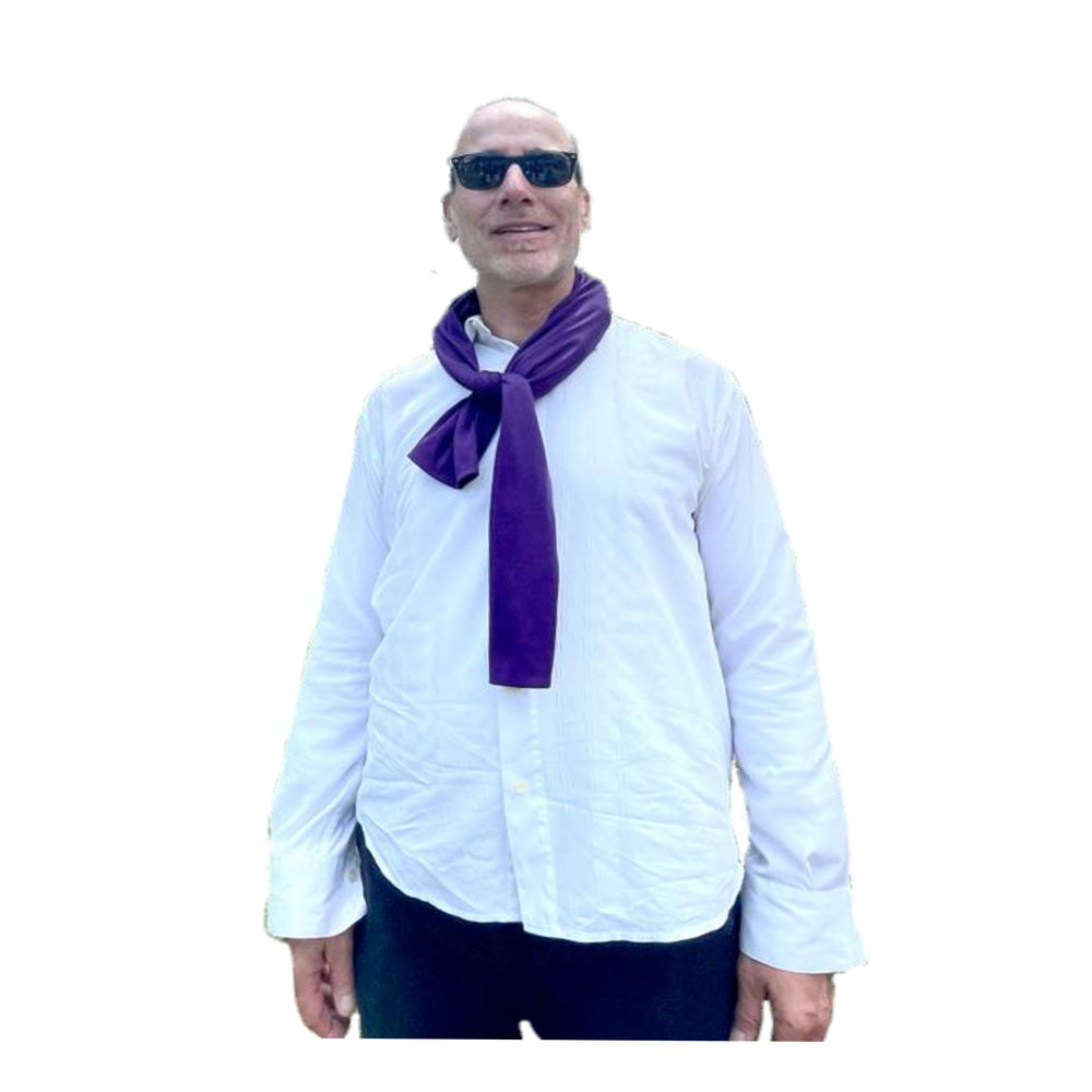 Purple | Nano-Ice Cooling Necklace Scarf - COOLING BALLS INCLUDED!