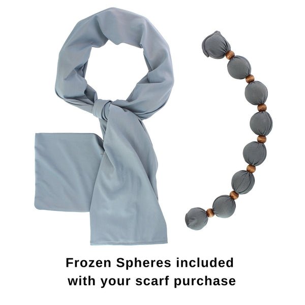 Nano-Ice Neck Cooler + Scarf | 2+ Hours of Cooling Relief | Grey