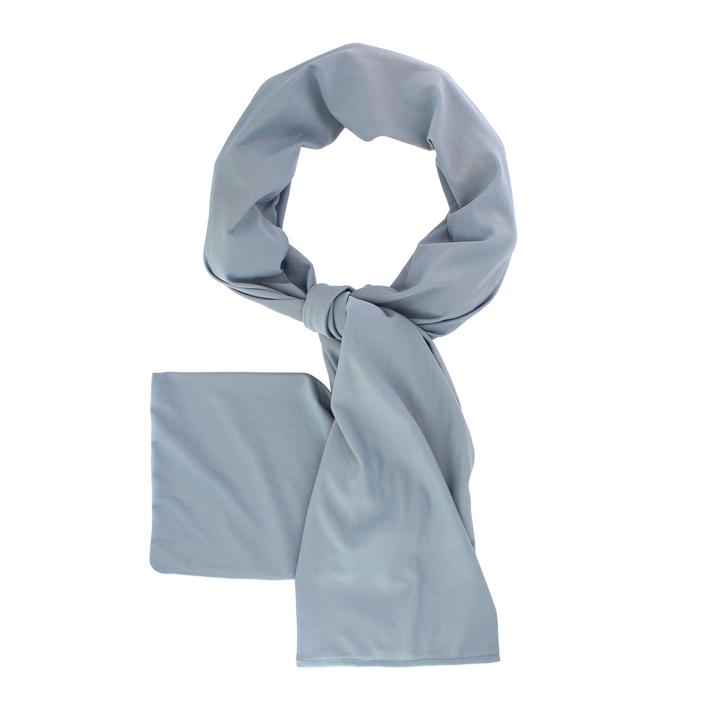 Grey  | Nano-Ice Cooling Necklace Scarf - COOLING BALLS INCLUDED!